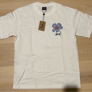 Stussy White Graphic T-Shirt for Men